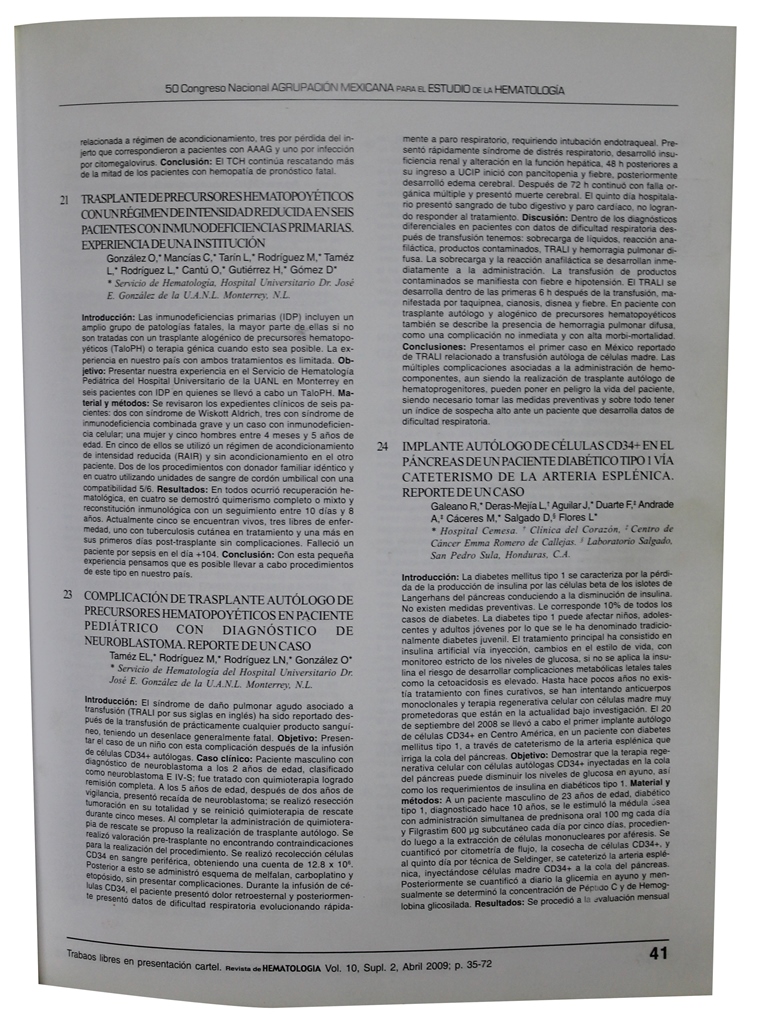 Implante pancreas celulas madre